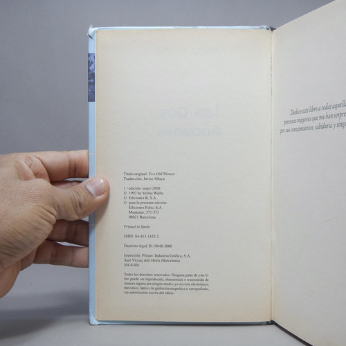 Las Dos Ancianas Velma Wallis Ediciones B 2000 Ai6