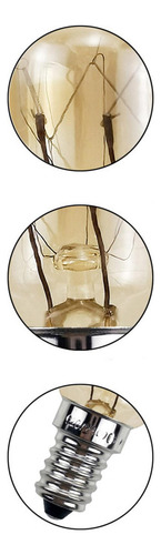 3 X 2x2pcs E14 Base Bombilla Para Horno 300 °c 3 Piezas