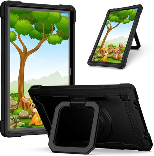 Funda De Galaxy Tab A7 10.4 Tda Trading Con Soporte Anillo