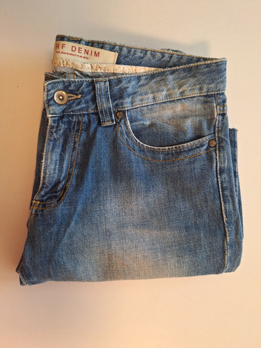 Blue Jean Talla 30 Cintura / Talle Bajo Corte/bota Fler  