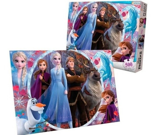 Rompecabezas Tapimovil Frozen Ii Dfz07916 De 500 Piezas