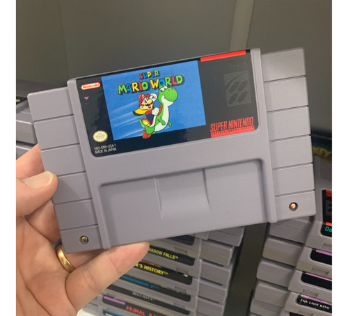 Super Mario World Snes Super Nintendo Jogo 100% Original