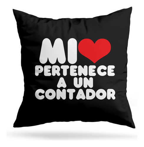 Cojin Deco Mi Corazon Pertenece (d0923 Boleto.store)