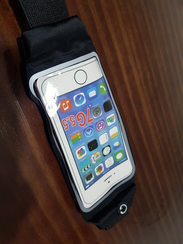 Imagen 1 de 3 de Riñonera Deportiva Tactil Para Celular O Mp3 - Regulable