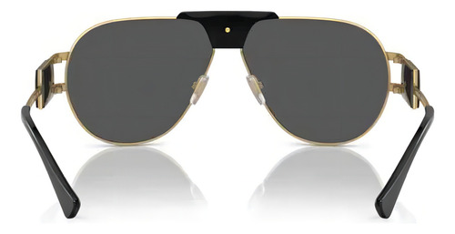 Gafas de sol Versace VE2252 10028763, color negro, color gris, diseño de medusa