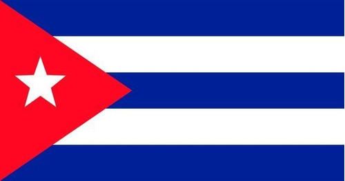 Bandera Con Logo Cuba Emblemas 90x1.50mts