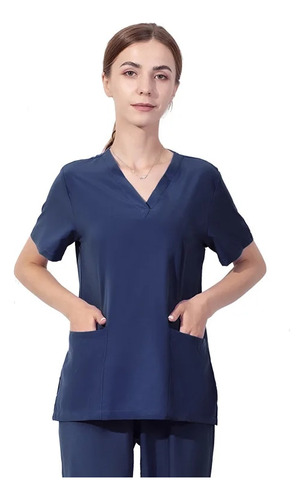 Top De Uniforme De Enfermera Unisex, Fino Y Transpirable, Ex