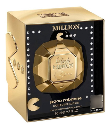 Perfume Importado Lady Million Pac Man De Paco Rabanne 80ml