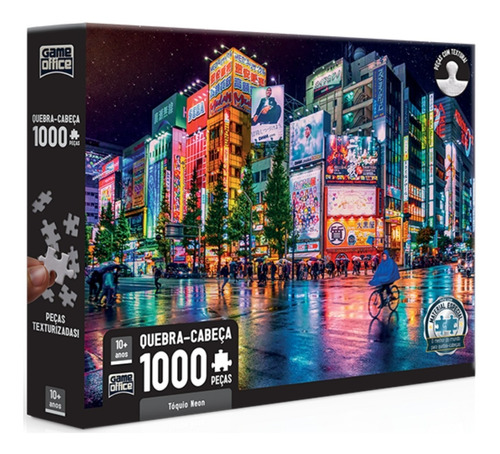 Quebra Cabeça 1000 Peças Tóquio Neon 002893 Toyster