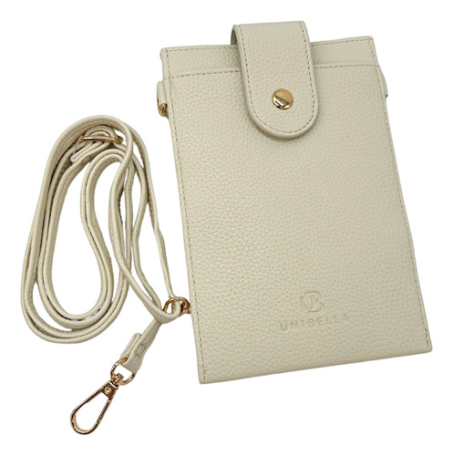 Cartera Para Dama Con Crossbody Ajustable Blanco Liso