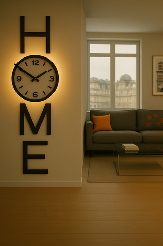 Exclusivo Reloj 3d Decorativo C/luces Calado/funcional-90cm Home Home