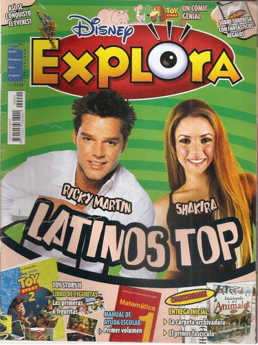 Revista Disney Explora Febrero 2000 Ricky Martin Shakira