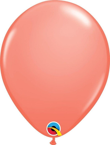 Balão 11'' Redondo Cromado Rose - Qualatex C/6 