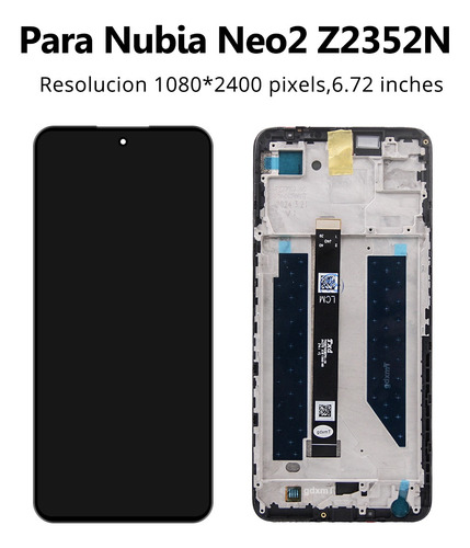 Pantalla Para Zte Nubia Neo 2 Z2352n Con Marco