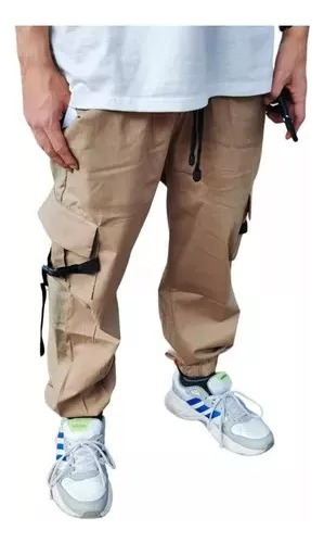 Pantalón Hombre Camuflado Jogger Cargo Drill Urbano Sudadera