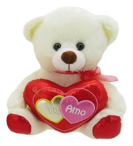 Oso De Peluche Con Corazón Te Amo Bordado Tierno