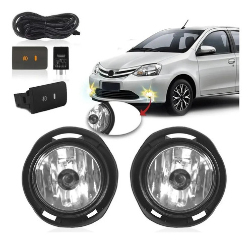 Kit Farol Milha Toyota Etios Hatch Sedan 2012 2013 2014 2015