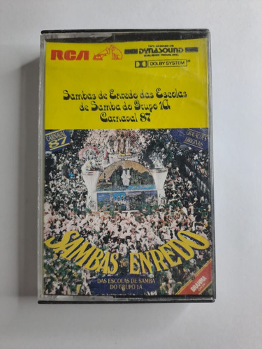 Sambas Enredo Carnaval Año 1987 Caset Original