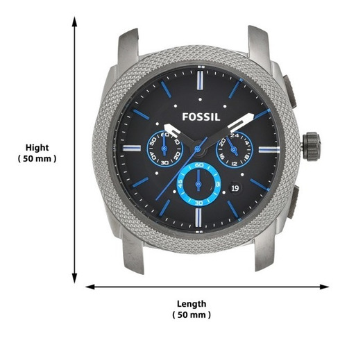 Imagen 6 de 9 de Reloj Caballero Fossil Fs4682 Color Negro De Acero