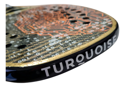 Raquete De Beach Tennis Turquoise Dna Extreme 2.2 Orange