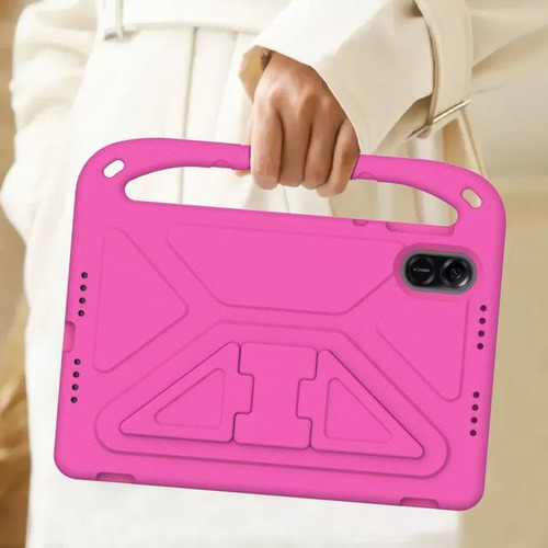 Capa Com Alça Vermelha Rosa Para Honor Pad X9/x8 Pro