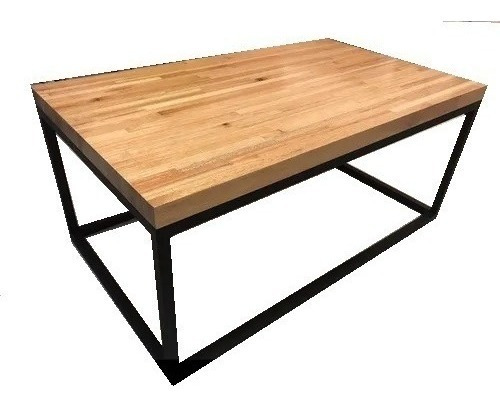 Mesa Ratona  Estilo Industrial Madera Hierro