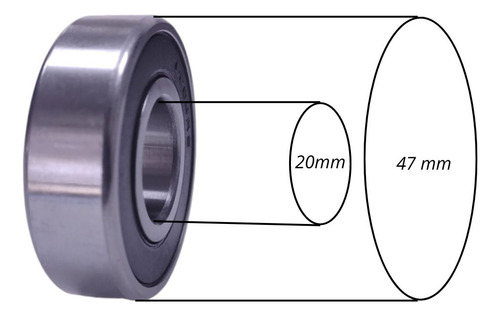 Rodamiento Ruleman Bolillero 6204 2rs C3 Kz+ (pack 50)