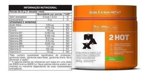 Kit 10x 2hot TermogĂȘnico / Pote 200g Max Titanium