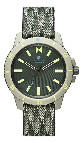 Mvmt| Plástico Oceánico | Reloj Unisex | 38 Mm | Verde