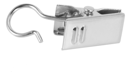 500 Clips De Cortina De Acero Inoxidable Con Gancho Para Cor