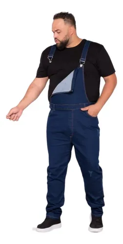 Jardineira masculina sales plus size