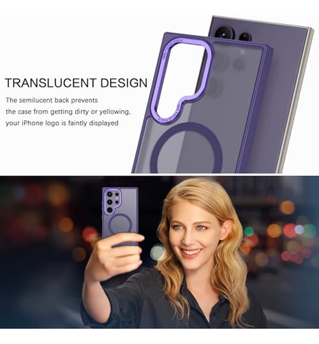 Funda Para Galaxy S24 Ultra Morado 6.8 PuLG Acabado Suave -7