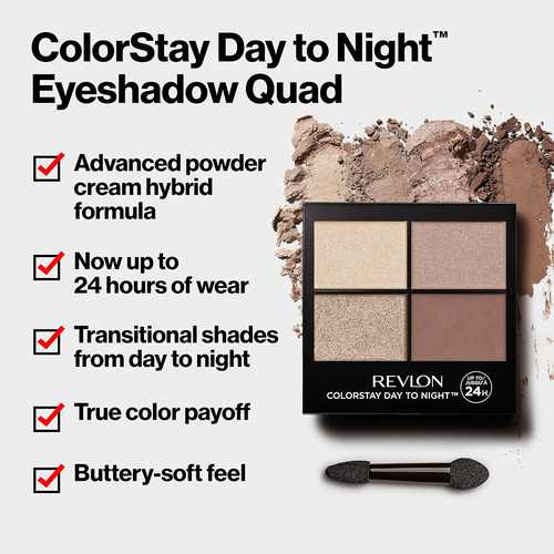 Revlon Colorstay Day To Night Eyeshadow Quad, Sombra De...