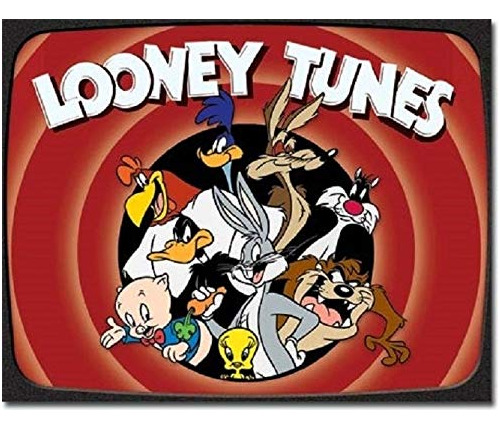 Looney Tunes Family Cartoon Cast Animated Retro Home Wa...