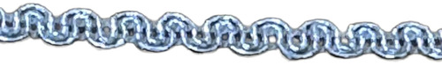 Galon De Lurex Cadeneta 5 Mm De Ancho X 20 Mts Art 1107 Plateado 1107