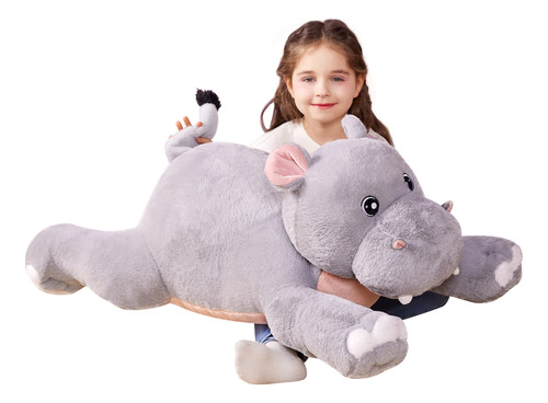 Ikasa Juguetes De Peluche De Hipoptamo Grande  Juguete Suave