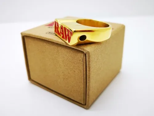 Anillo Raw Oro Diseño Calidad Anillo Gold Raw Life Ocb Lion