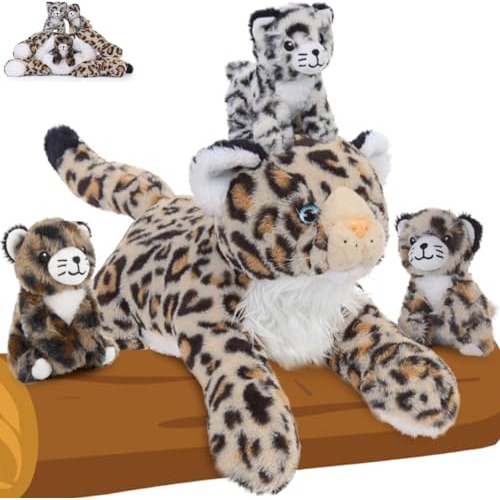 Morismos Cheetah Stuffed Animals For Girls Kids,18in Mami Ch