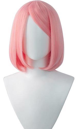 Peluca De Haruno Sakura Para Cosplay De Anime  Pelo Rosa Con