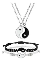 Comprar Juego De Collar Y Pulsera De Aleación Yin Yang Para Pareja B