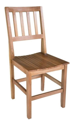 Cadeira de jantar Vivá Móveis Confort, estrutura de cor  jequitibá standard, 6 unidades