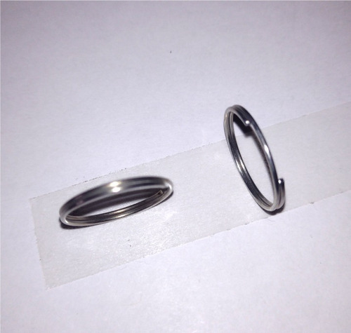 Imagen 2 de 5 de 1000 Argollas Espiral Para Llaveros Sin Cadena Alambre Suave