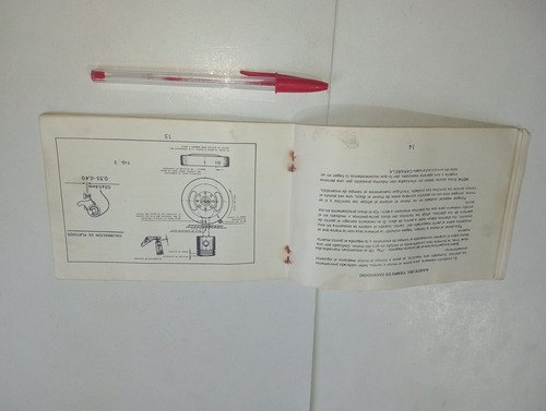 Manual De Instrucciones Motocicletas Carabela 1970's. (Usado)
