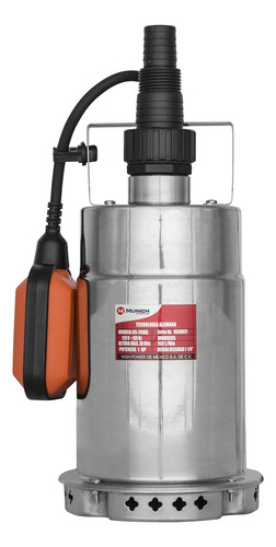 Bomba Sumergible Munich Bs-750al 1 Hp Acero Inoxidable