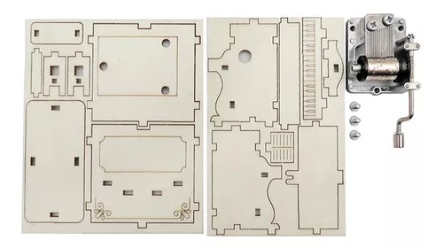 Caixa de MúSica de Piano DIY, Caixa de MúSica de Piano de Cauda Artesanal  para EscritóRio : : Brinquedos e Jogos