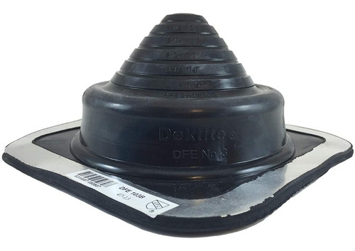 Dektite Premium N° 3 Para Techo Epdm Negro 5-127mm Deks-sa