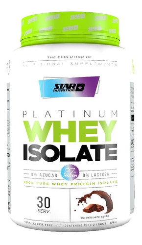 Suplemento En Polvo Star Nutrition  Isolate Platinum Whey Ch