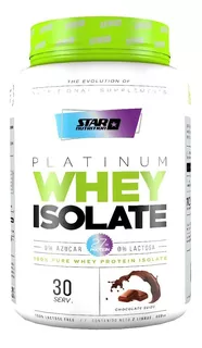 Star Nutrition Suplemento en polvo Platinum Whey Isolate Sabor Chocolate Suizo 908g