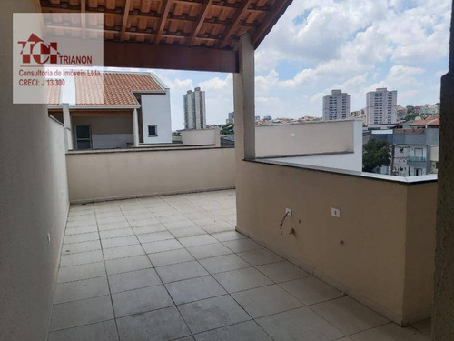 Imagem 10 de 12 de Cobertura Com 90 M² - Sem Condomínio - 2 Dormitórios (1 Suíte), 1 Vaga - À Venda Por R$ 310.000 - Vila Pires - Santo André/sp - Co0946