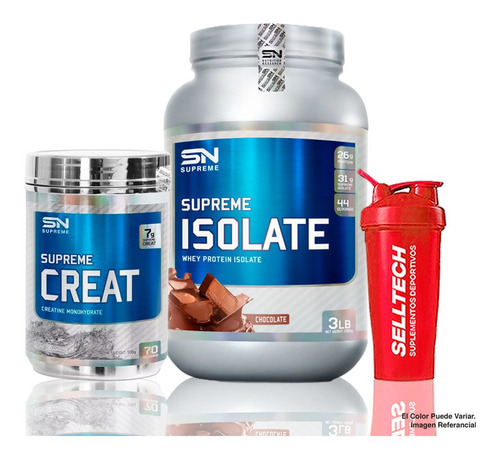 Supreme Isolate 3lb Chocolate + Creatina 500gr + Shaker